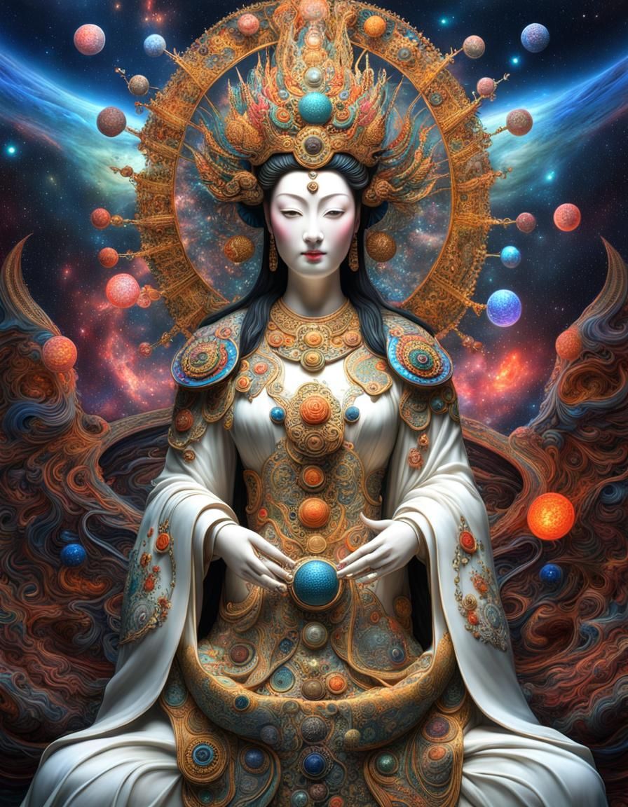 Goddess Guan Yin biomorph