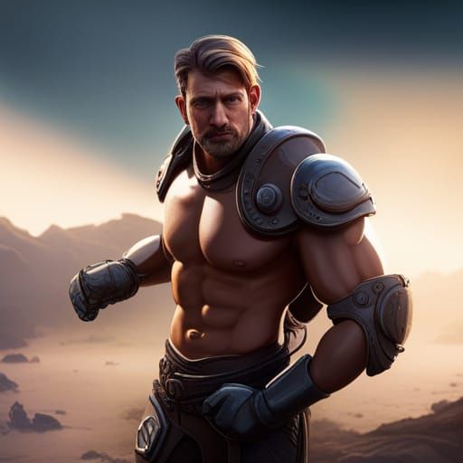 Great Father Figure Inspires in Vibrant Fantasy Realm