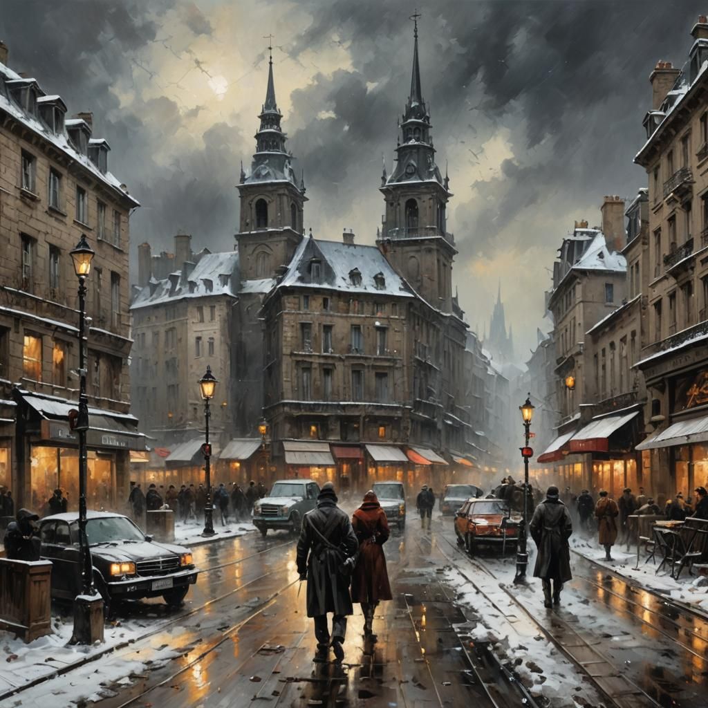 Dark Fantasy World in the Style of Classic Horror