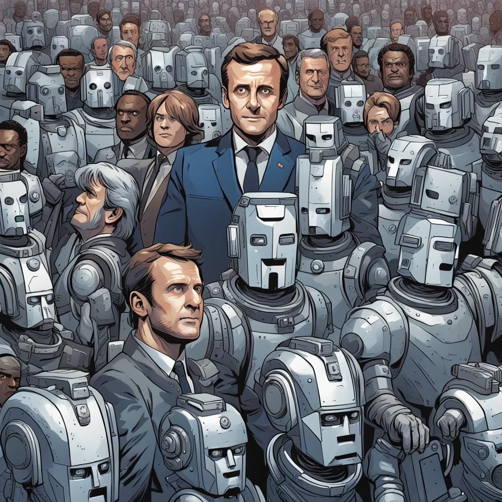 Cybermen and Gear Golems Unite with Emmanuel Macron