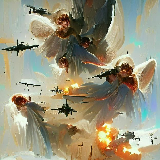 Angels Engage in Epic Battle