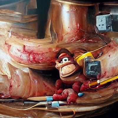 Donkey Kong's Botched Oil Painting Surgery