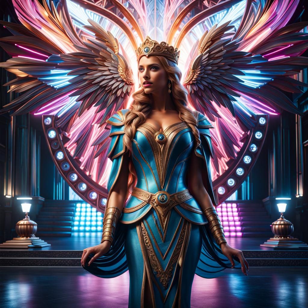 Epic Cyber Princess in Hyperdetailed Cinematic Light