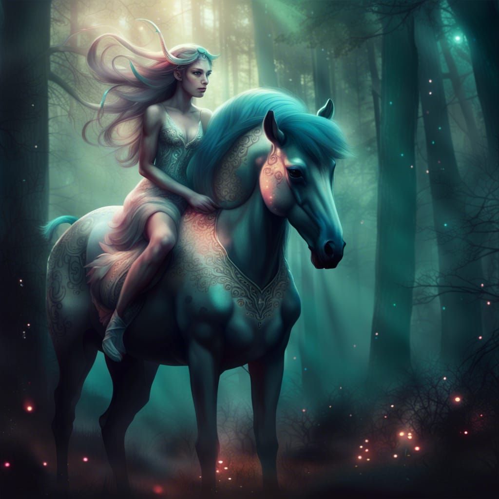 Epic and Majestic Centaur in Enchanted Forest