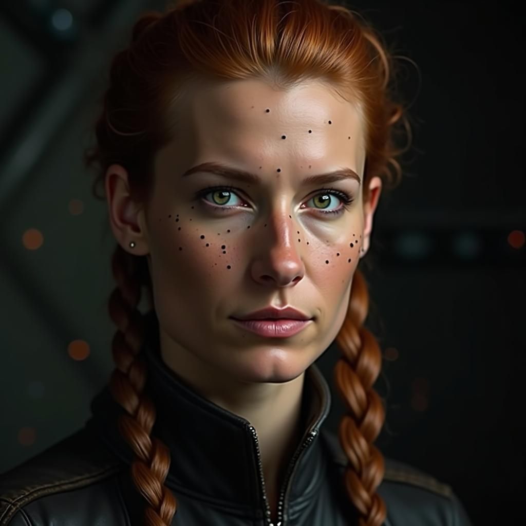 Ethereal Space Captain in Retro-Futuristic Aesthetic