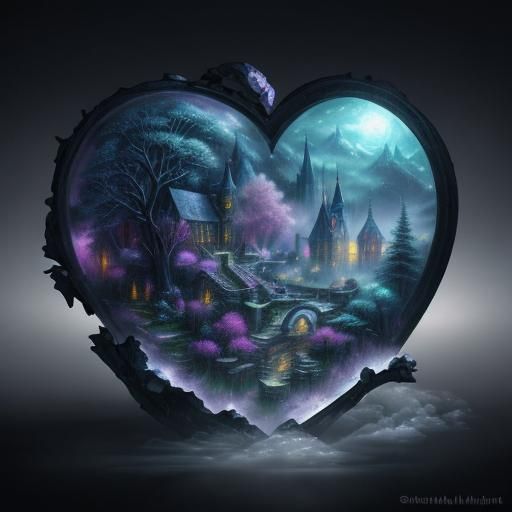 Ethereal Crystal Fantasy Scene
