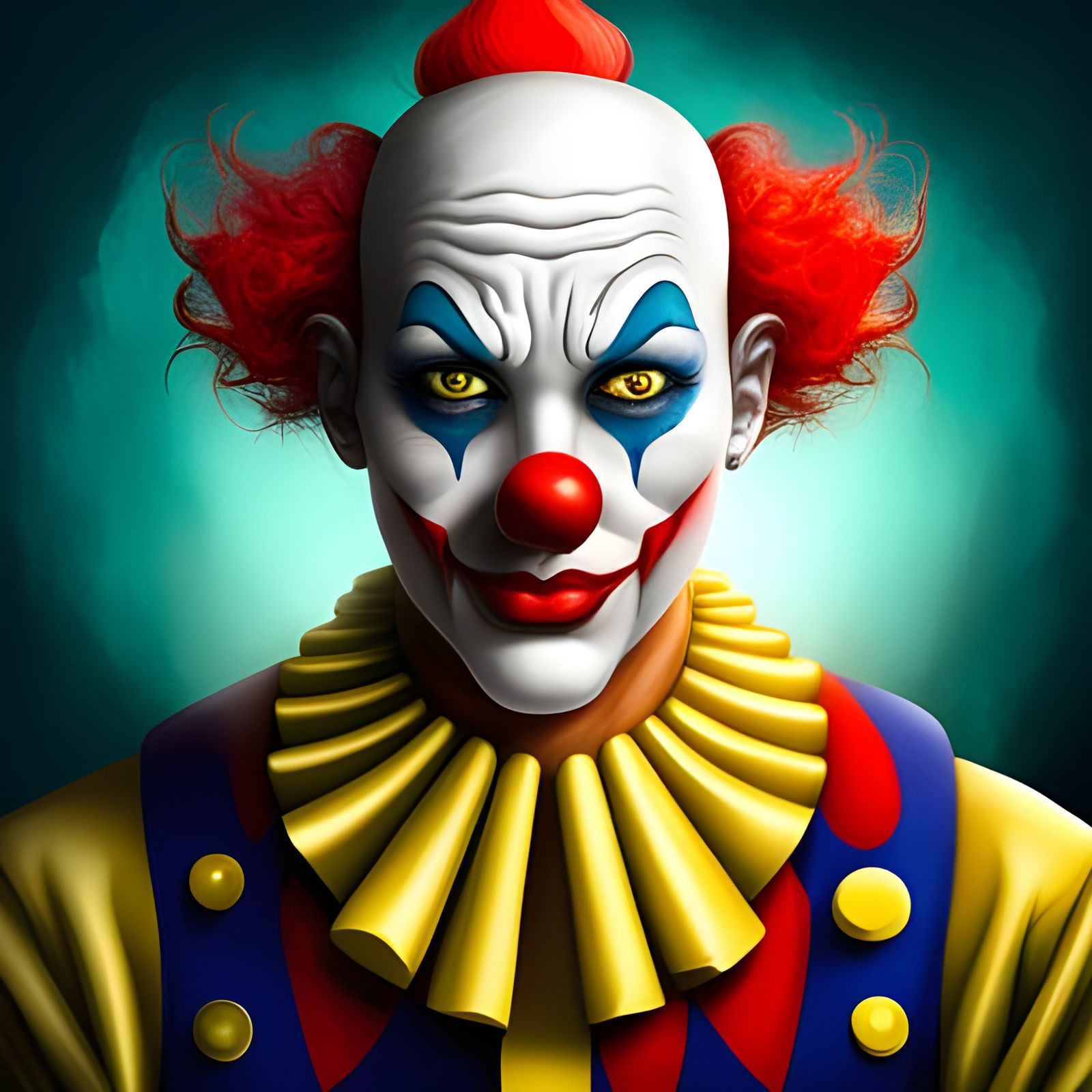 Creepy Clown Portrait