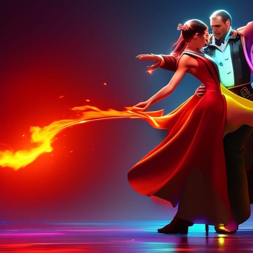 couple dancing the tango