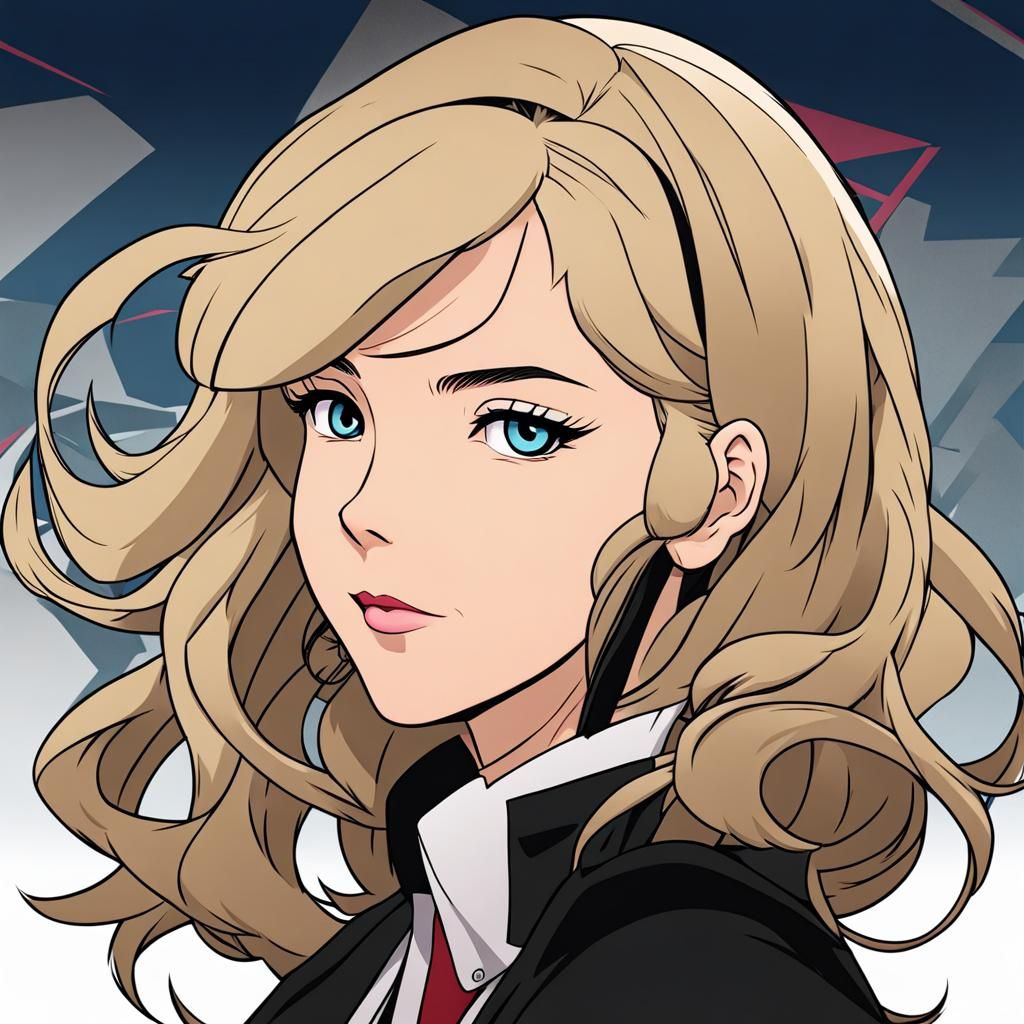 Sydney Sweeney as Persona Anime Character