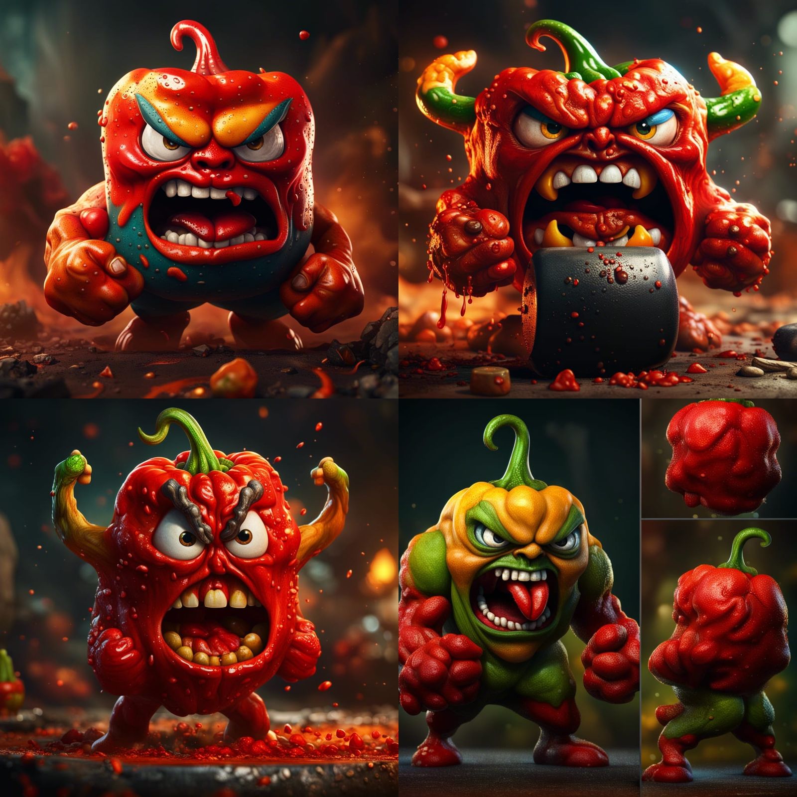 Surreal Superhero Pepper Defies Pain in a Fiery Fantasy Worl...