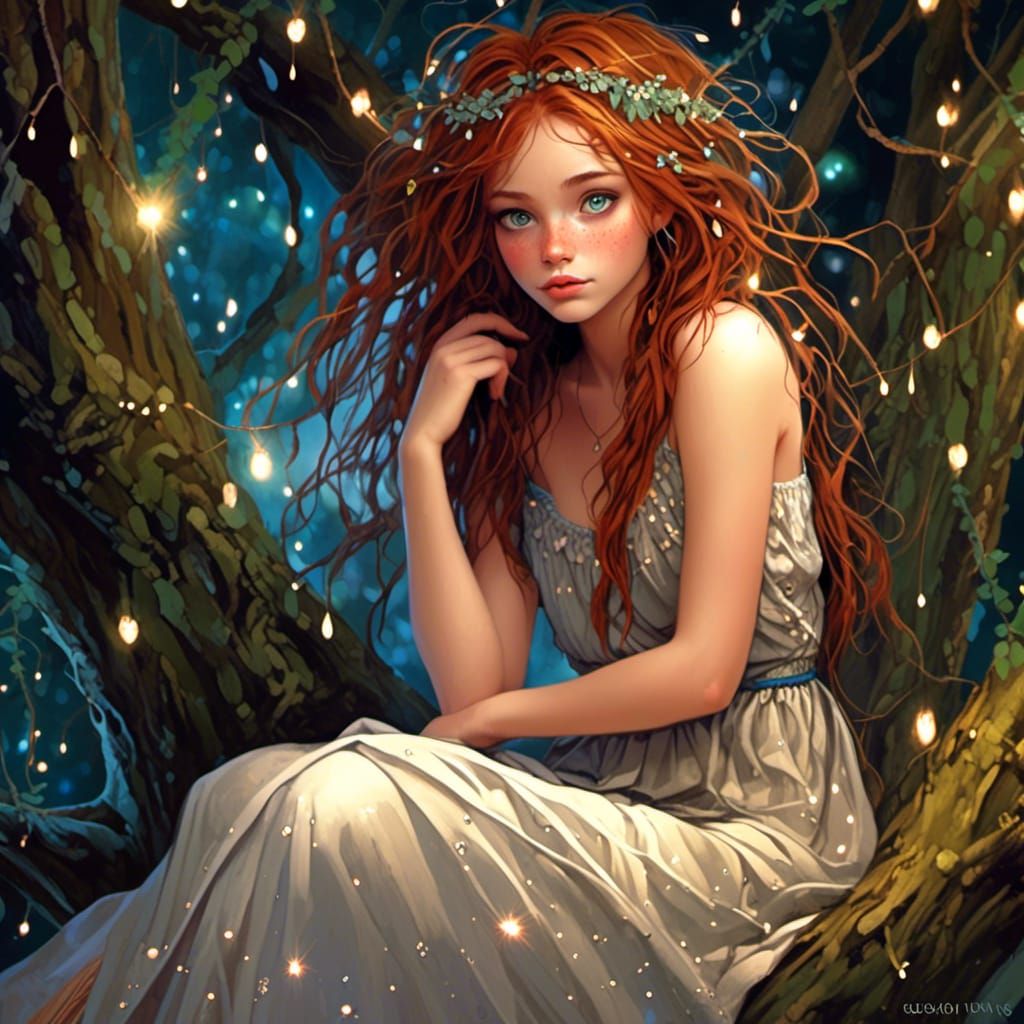 Whimsical Scottish Wild Child in Enchanted Forest