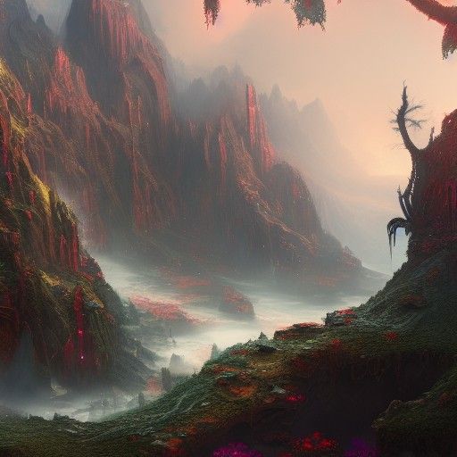 Ethereal Mountain Titans Ascend to Celestial Heights in Vivi...