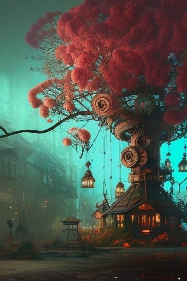 Steampunk tree