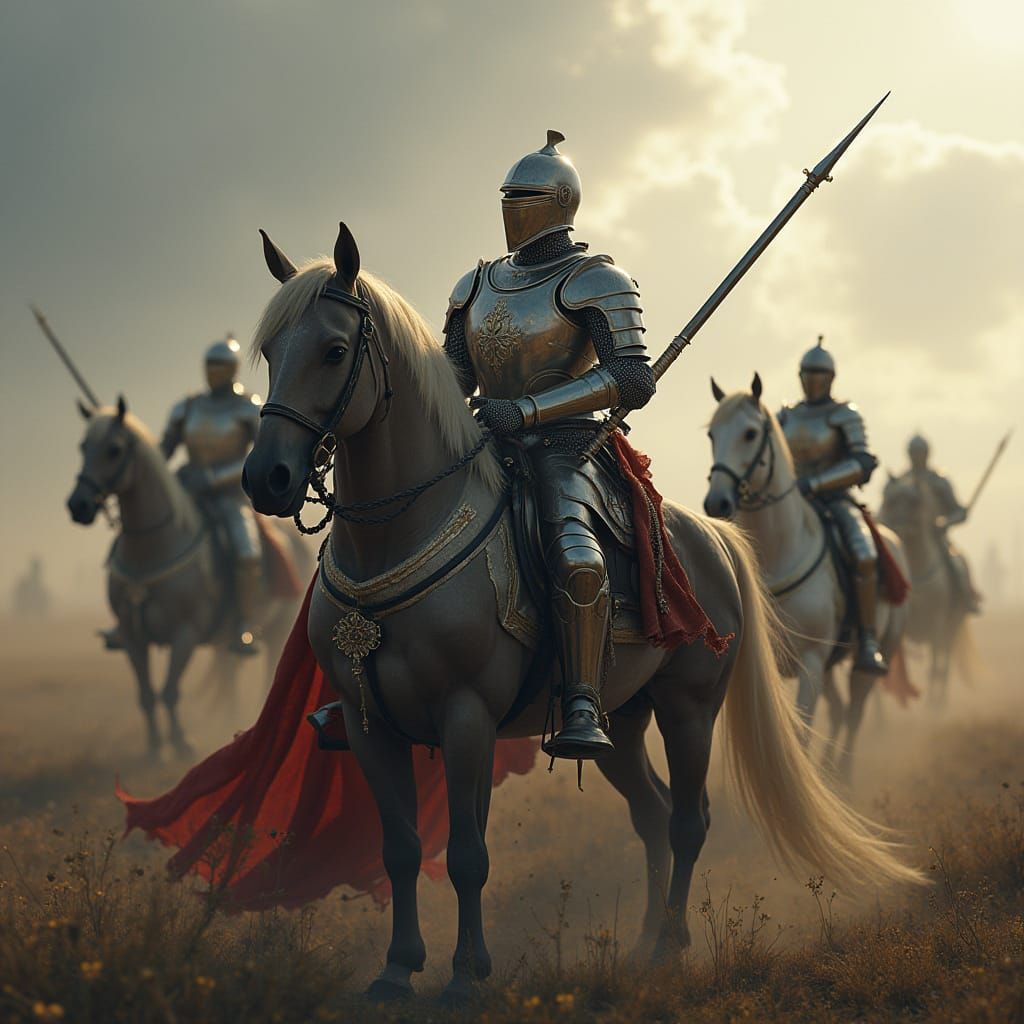Baroque Knights Victorious in Photorealistic Battlefield