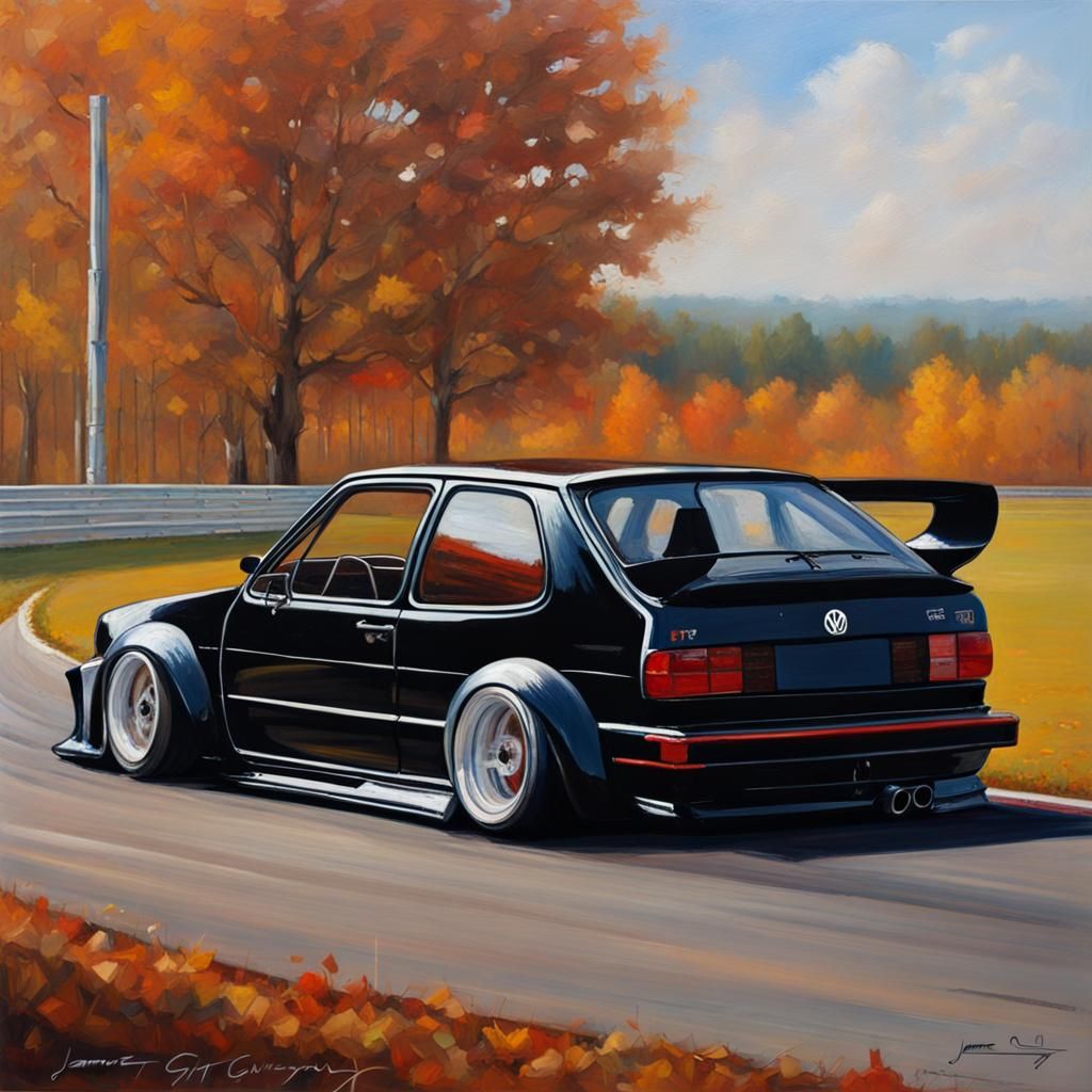 Racing a Custom VW GTI in Fall