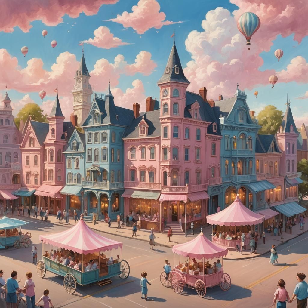 Dreamy Victorian Whimsy in Soft Pastel Colors