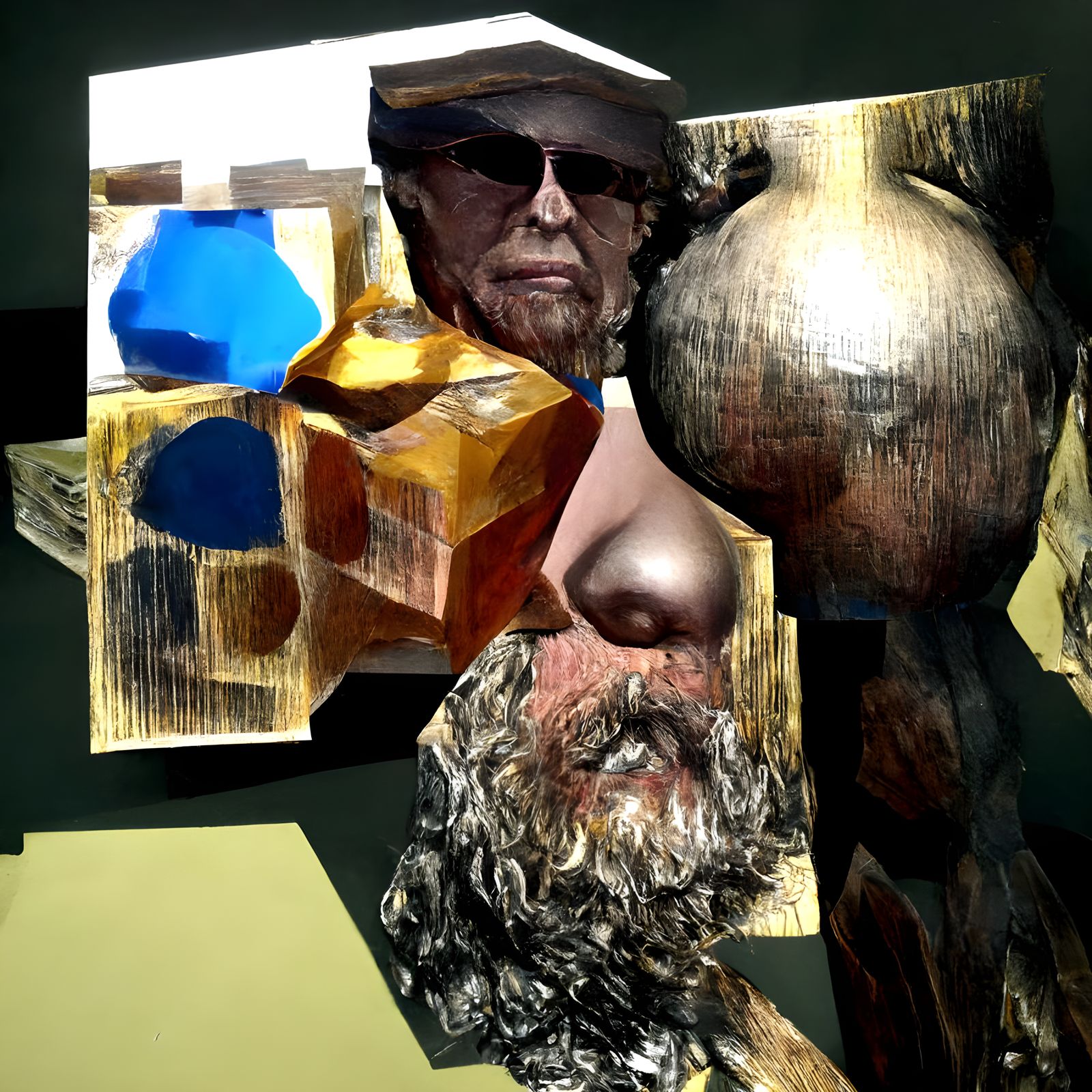 Abstract Expressionist Truth Revealed in Glossy, Atmospheric...