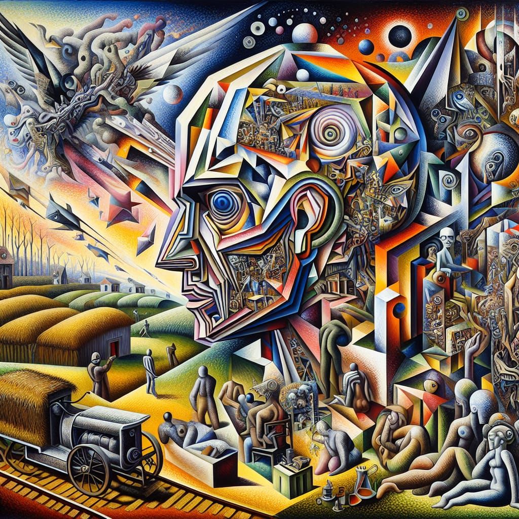 Surrealist Masterpiece Explores Fragmented Chaos and Governa...