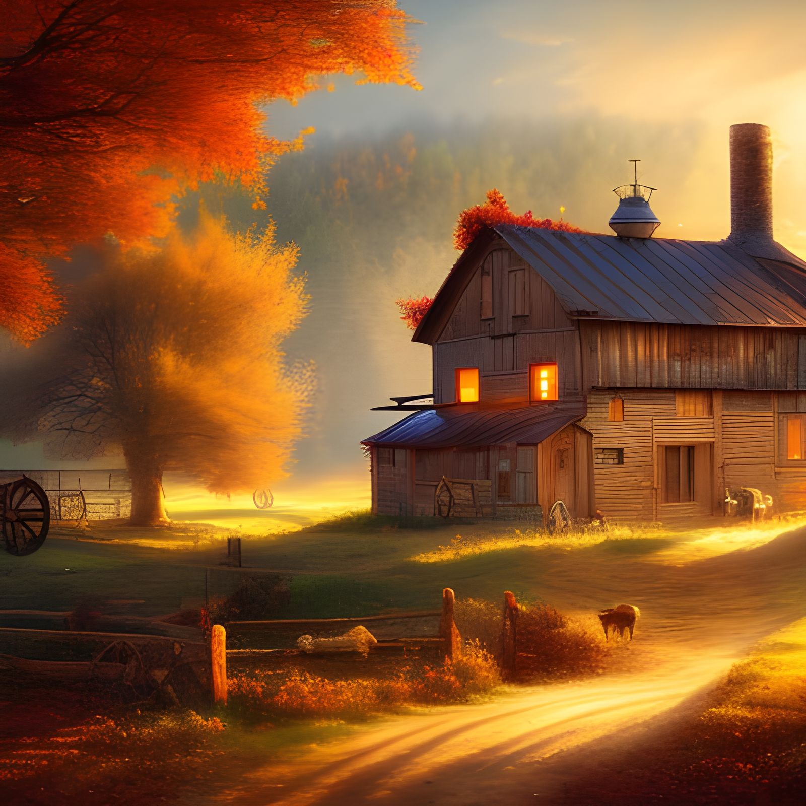 Autumn Farmhouse