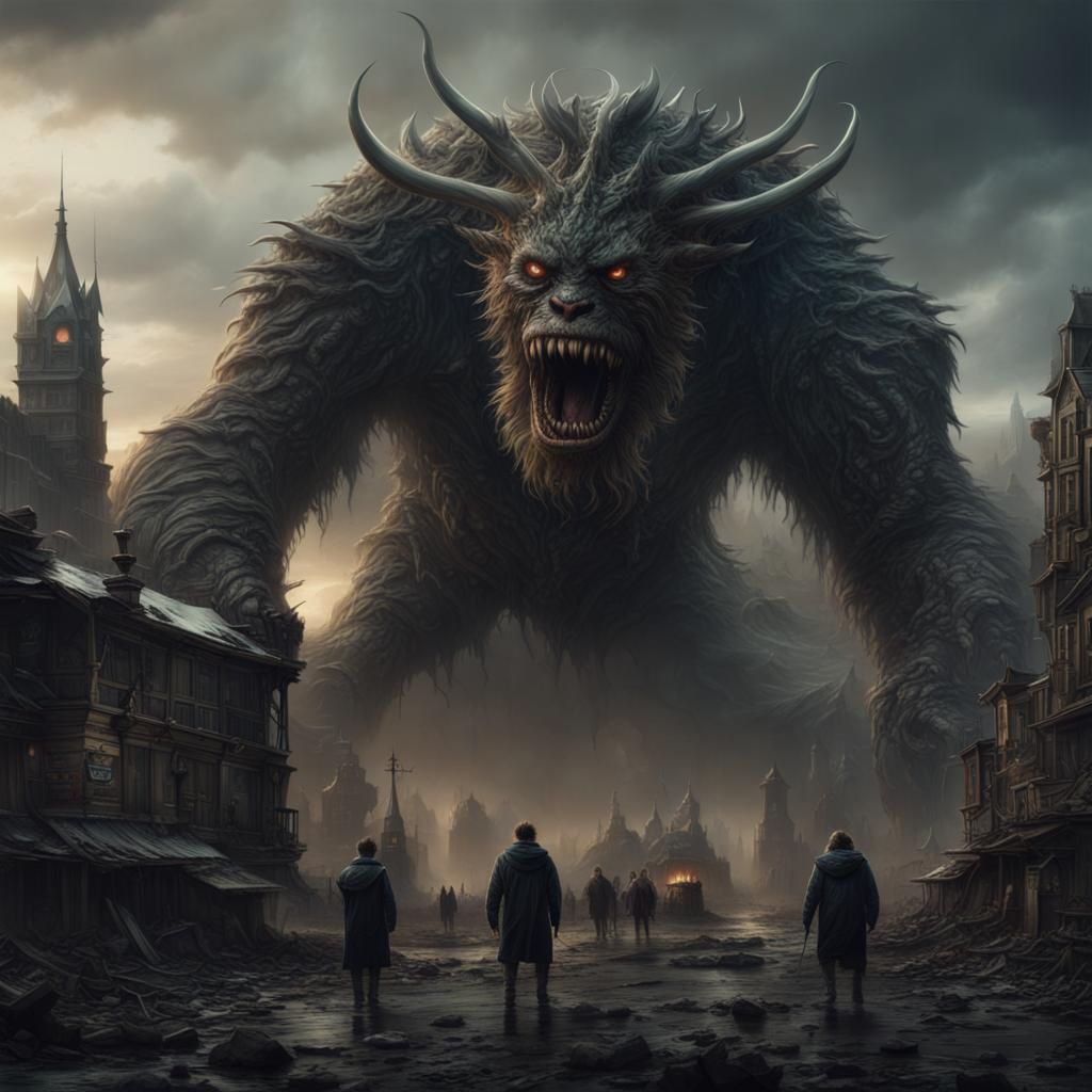 Epic Cinematic Monsters in Digital Matte Painting