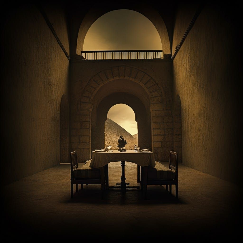 Epic Cinematic Scene in Earthy Tones