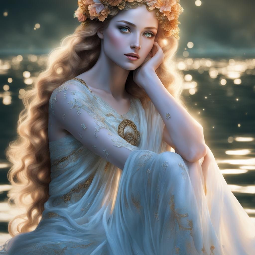 Classical Goddess Portrait in Art