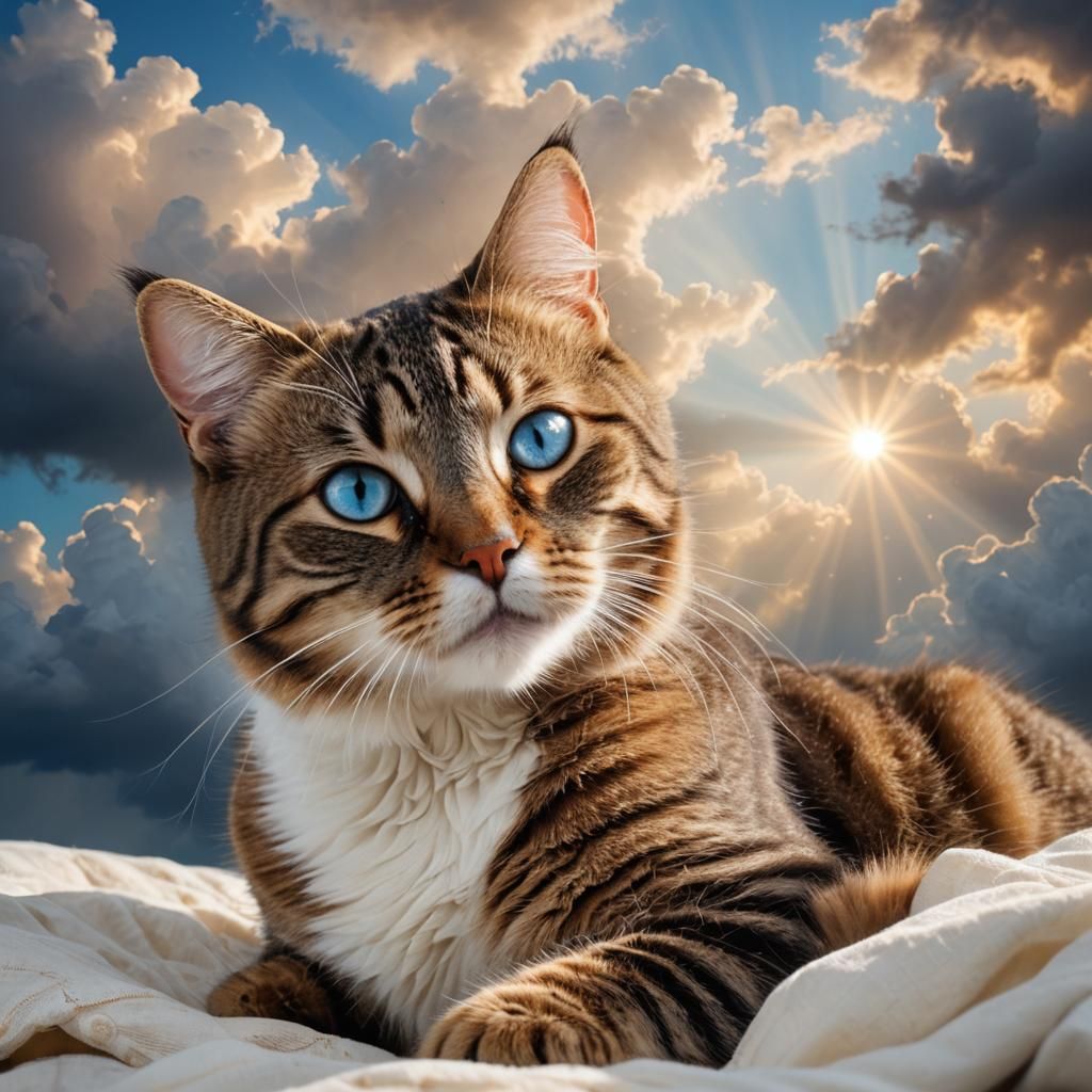 Benevolent Feline Guardian in Soft Focus