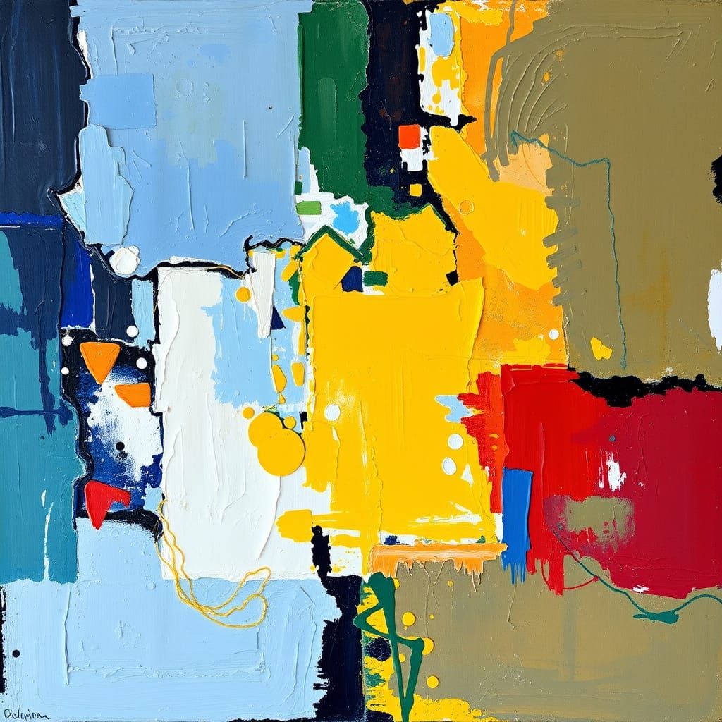 Abstract Expressionist Music Crescendo Painting