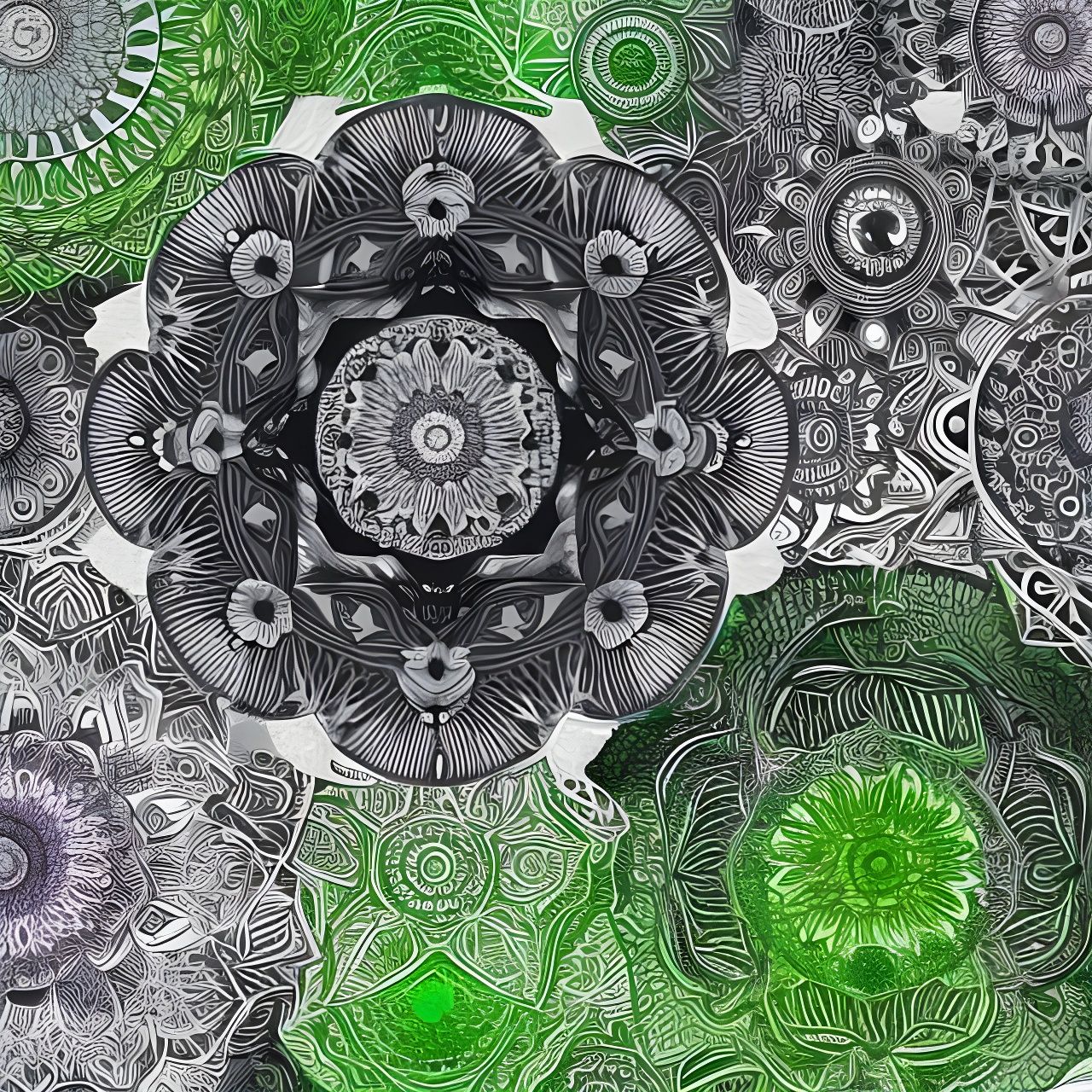 Mandalas of Intricate Geometry and Perfect Symmetry