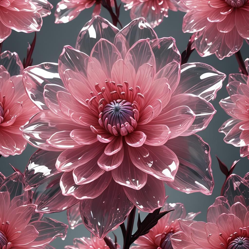 Crystal Pink Flower