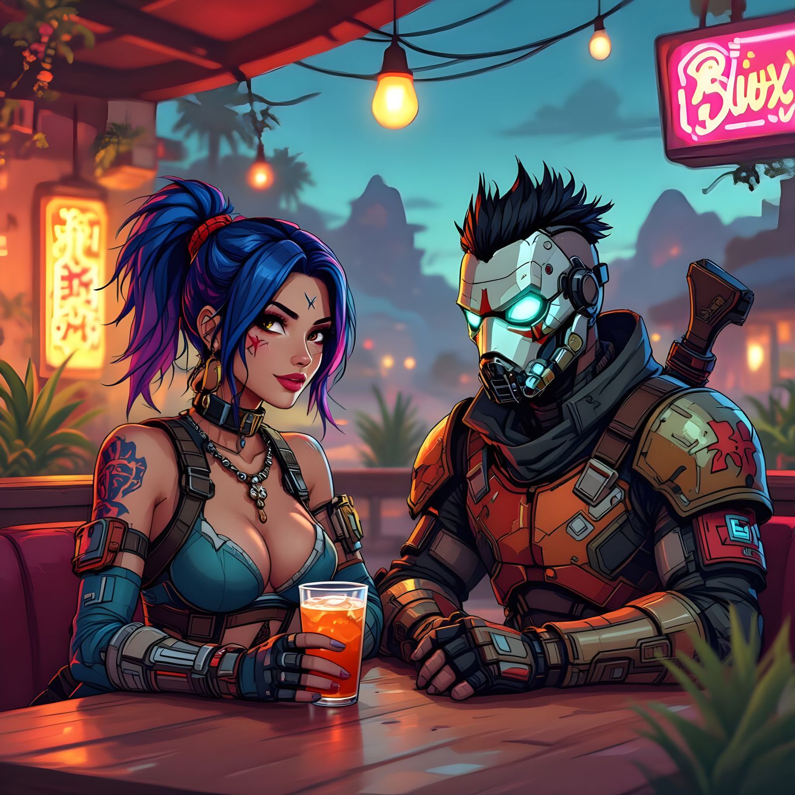 Borderlands Maya on a Date with Psycho Raider