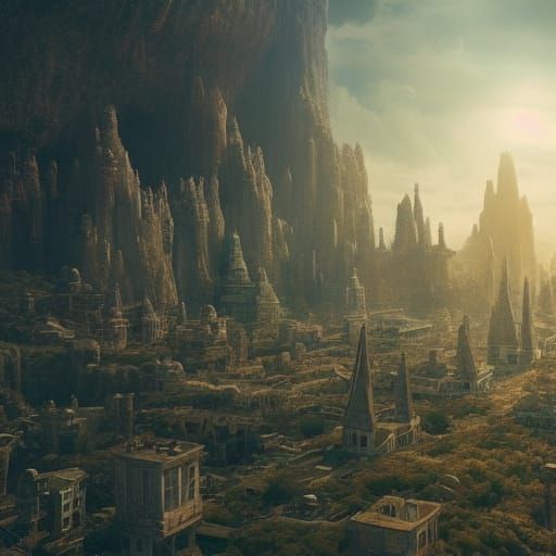 Epic Cinematic Digital Painting of a Universal Reset