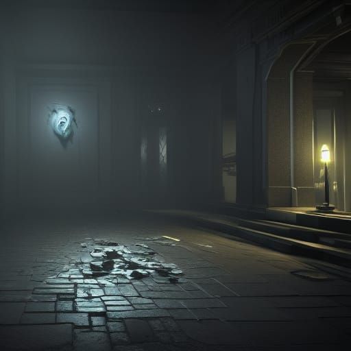 Haunting Surreal Horror Scene in Photorealistic 8K HDR