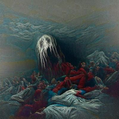 Dark Gothic Cityscape as Cyberpunk Digital Art