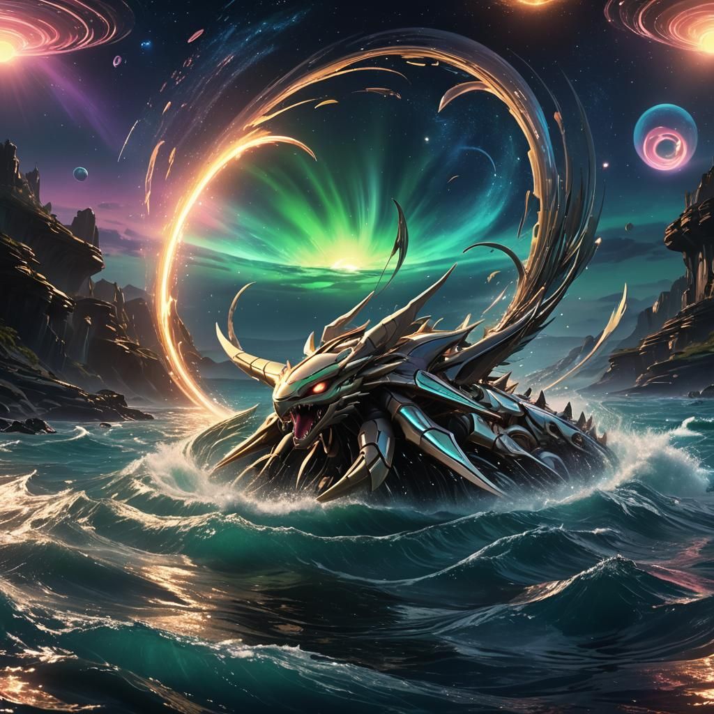 Ethereal Palkia Emerges from Mystic Ocean in Hyper-Realistic...