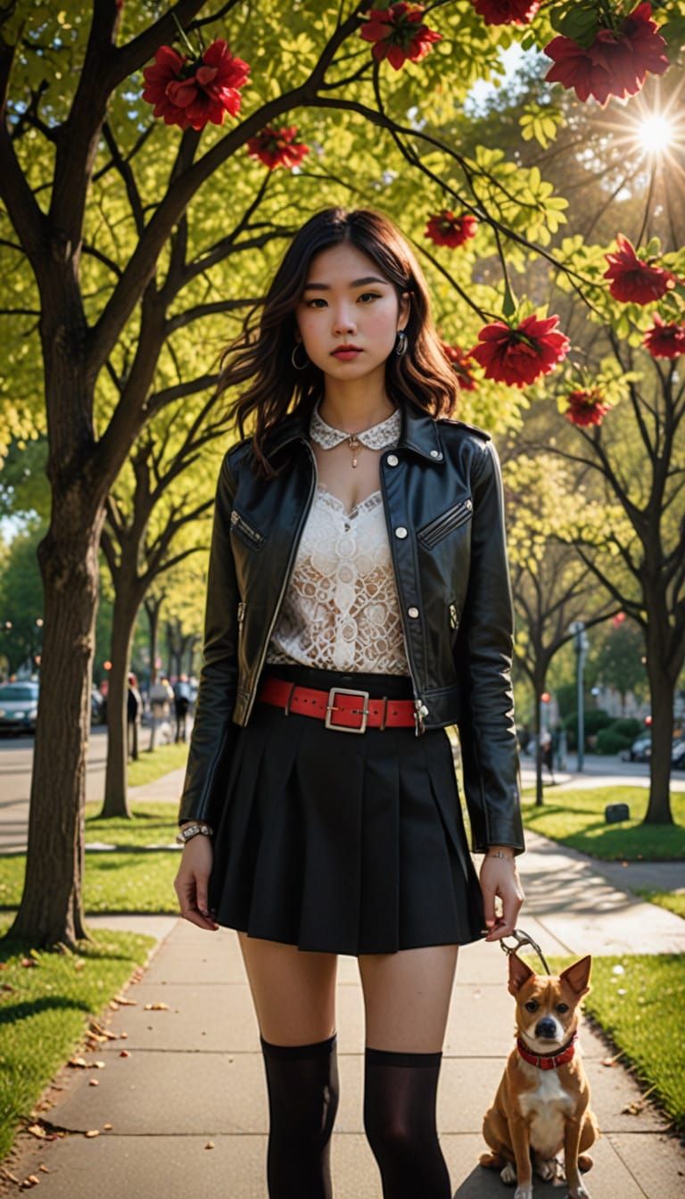 Hyperrealistic Portrait of a Young Mexican Woman in a Vibran...