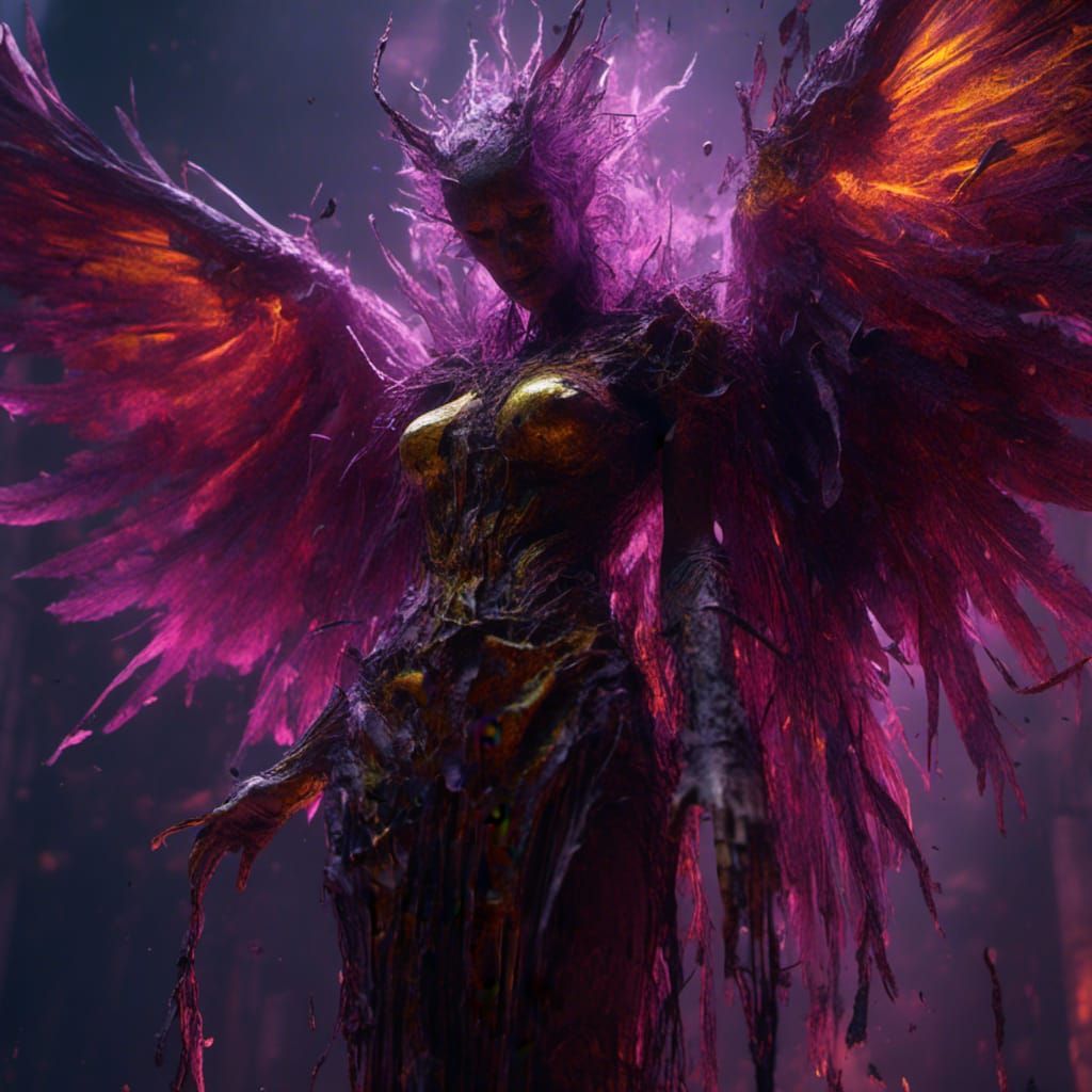 Ethereal Demon Hybrid of Dark Fantasy Concept Art