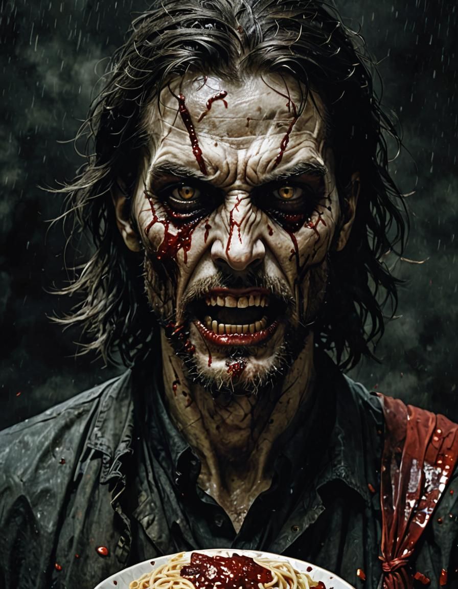 Darkling Vampire's Eternal Struggle with the Hunger Inside