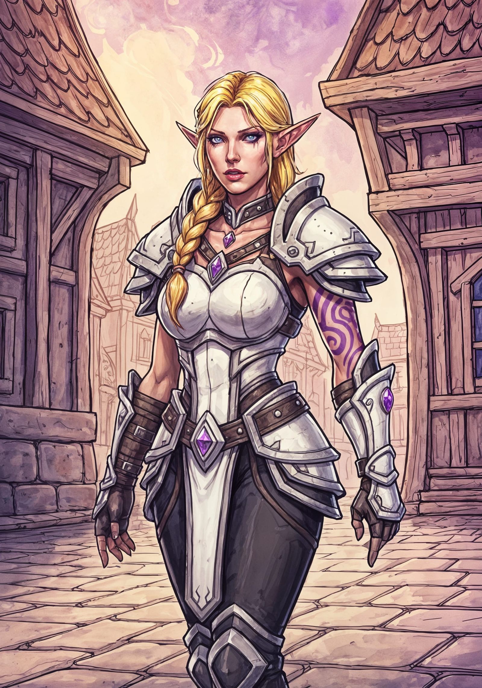 Elven Ranger in Avant-Garde Style