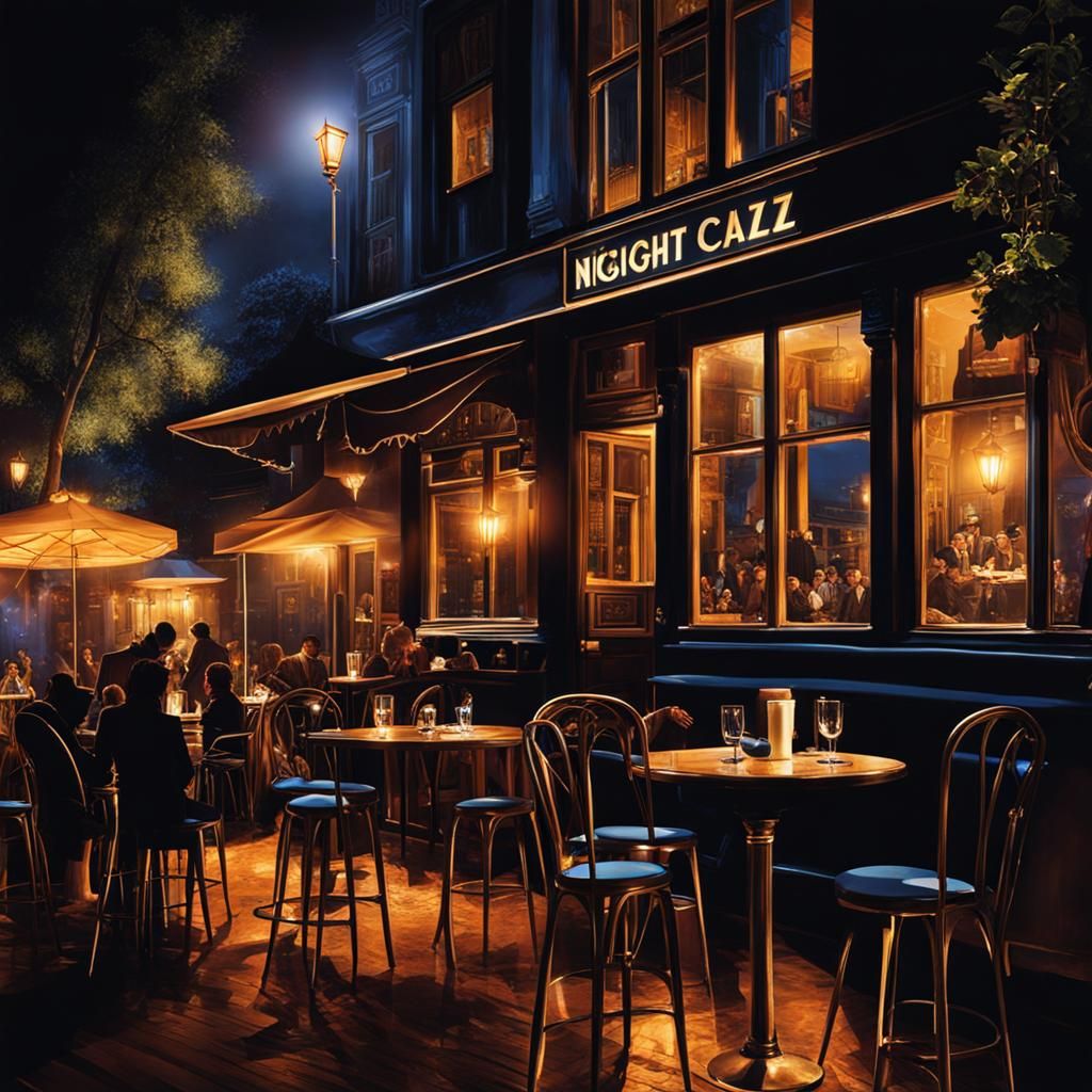Enigmatic Jazz Club Scene Unfolds in Midnight Hours