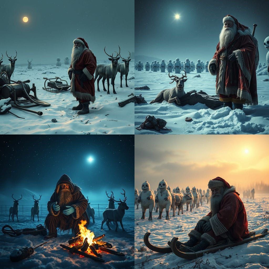 A Haunting Post-Apocalyptic Winter Scene with a Radioactive....