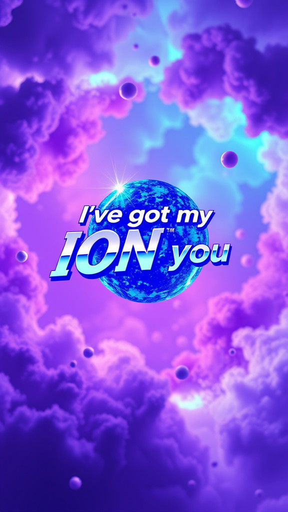 Colorful Digital art image of an Ion. In bold text "I've got...