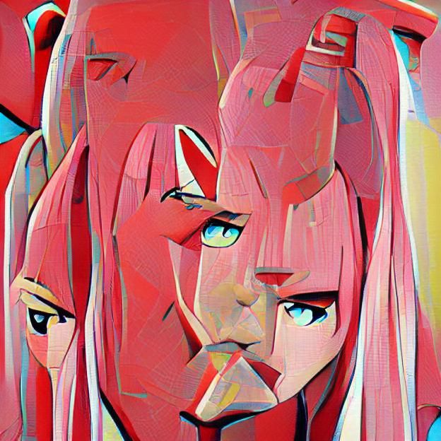 Vampire Doll Zero Two Poses in the Nighttime