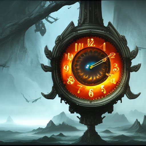 Post-apocalyptic clock