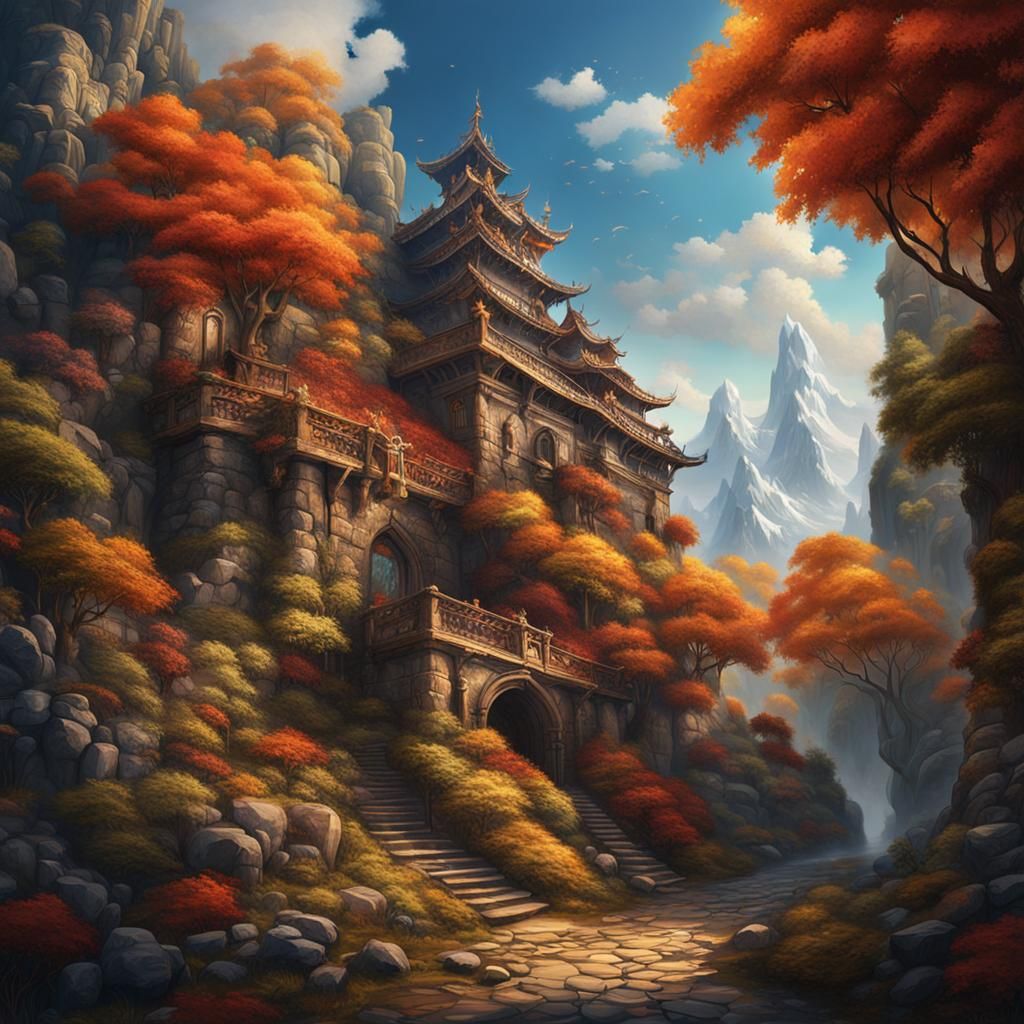 Ethereal Masterpiece Adorns Wall in Vivid Fantasy