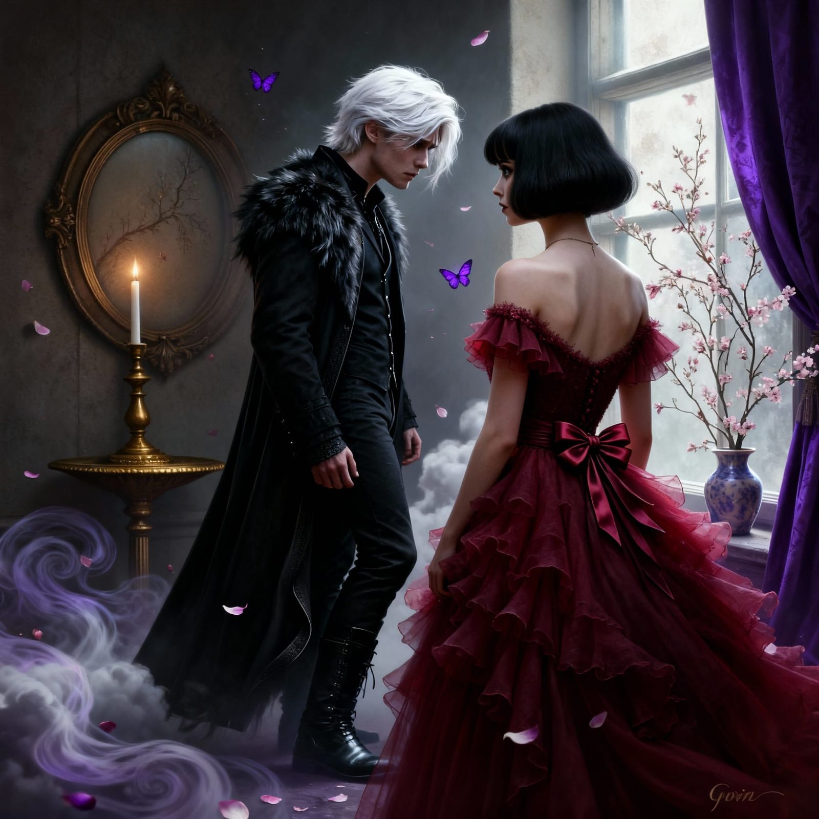 Rockstar and Woman Share Intense Moment