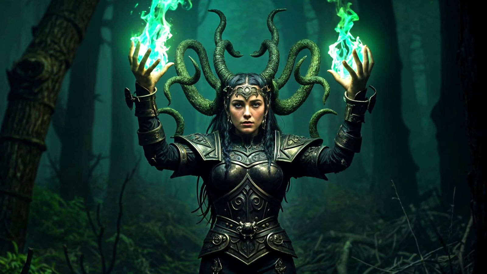 Aura Tyr dark sorceress