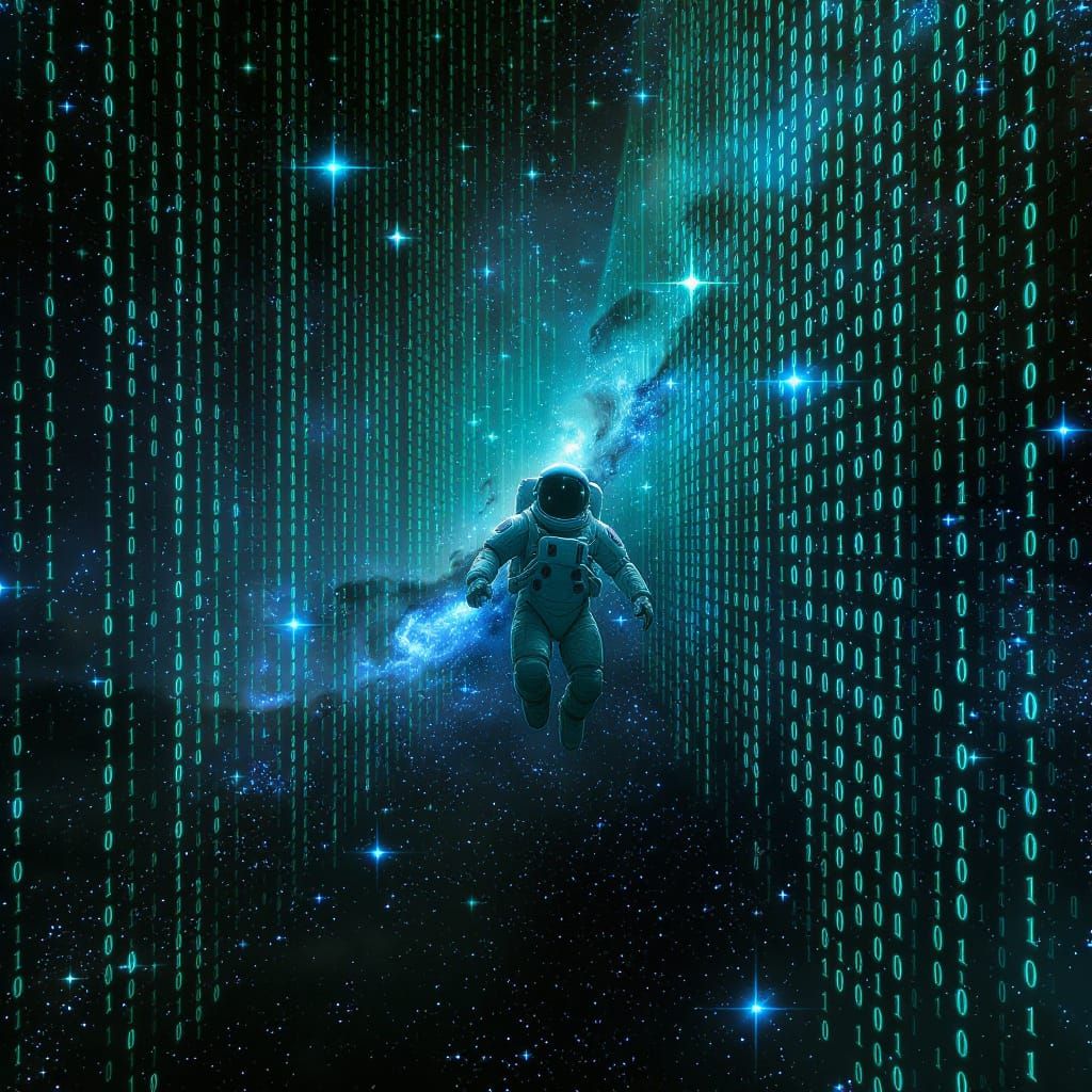 What does a million miles look like in binary code and set in outer space