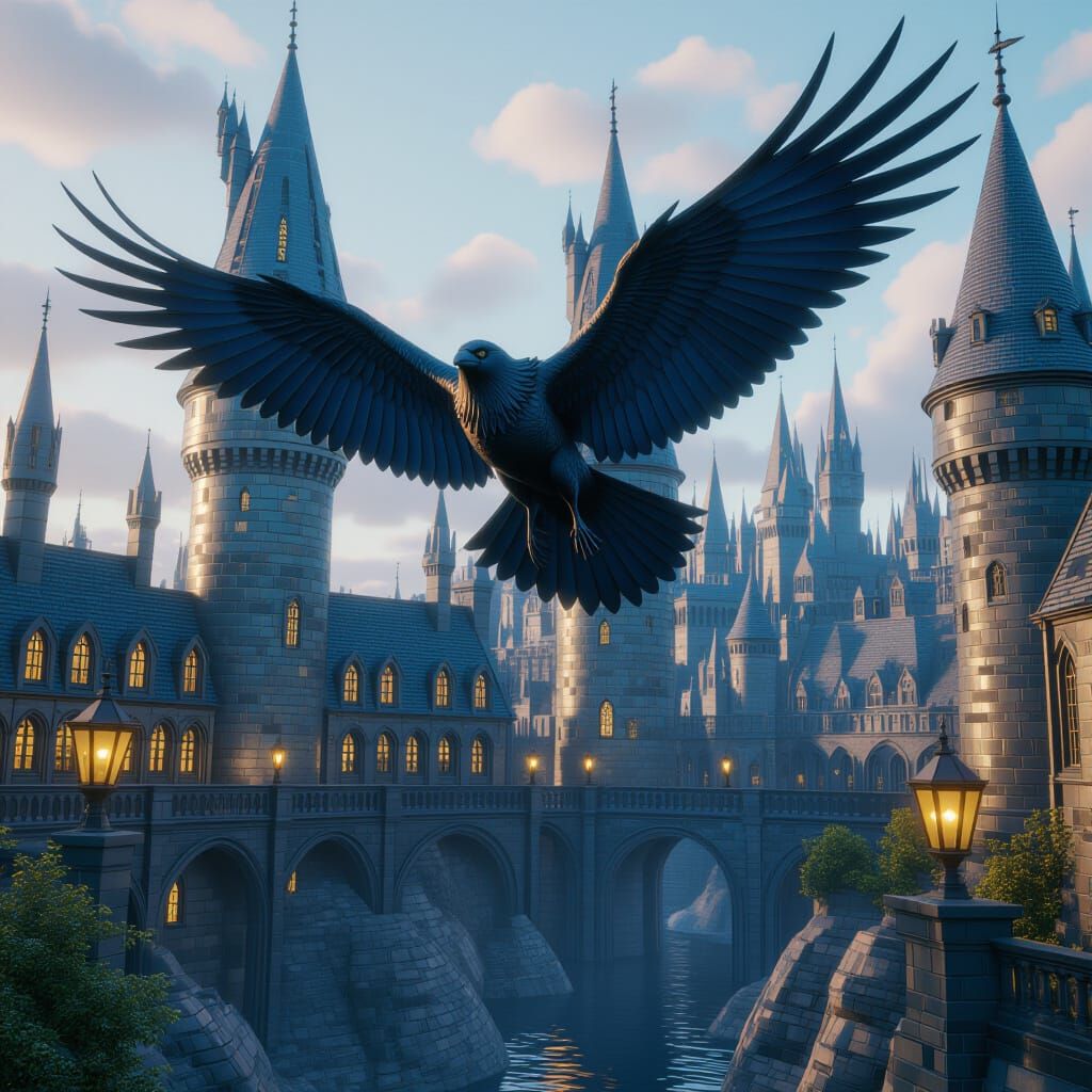 Ravenclaw Fantasy Concept Art in Detailed Matte Painting