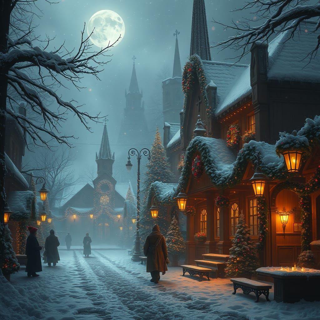 Surreal Winter Wonderland in Epic Cinematic Style